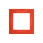 Рамка Levit 1 пост оранжевый / дымчатый чёрный