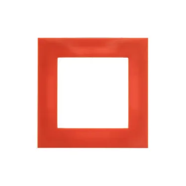 Рамка Levit 1 пост оранжевый / дымчатый чёрный