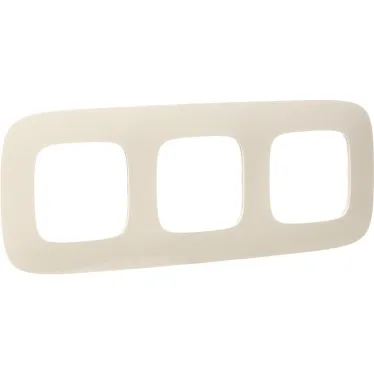 Valena ALLURE Рамка 3 поста слоновая кость универсальная
