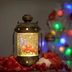 Светильник декоративный новогодний Красный кардинал, теплый белый LED, h 18см, 3хАА, таймер 6 ч, IP20