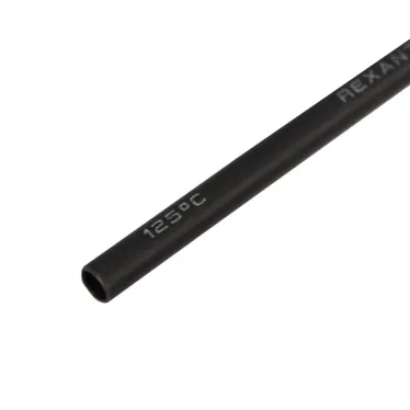Термоусаживаемая трубка клеевая 3,0 1,0 мм, черная, REXANT