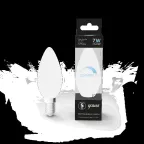 Лампа светодиодная LED 7 Вт 590 лм 4100К свеча нейтральный E14 AC 220В диммируемая Black Gauss