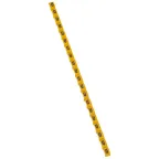 Маркировка буква (U) черный/желтый Duplix (600шт)