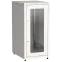 Шкаф LINEA E 24U 600х800мм двери 2шт стекло и металл серый
