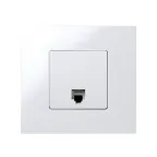 Розетка телефонная RJ-12, S27, белый