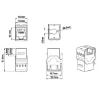 Вставка Keystone Jack RJ-45(8P8C) категория 6 оранжевая