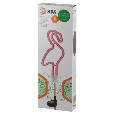 Садовый неоновый светильник Фламинго на солнечной батарее ERASF012-30