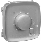 Valena ALLURE Лицевая панель для термостата для теплых полов Алюминий