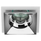 Светильник встраиваемый декоративный KL102 WH/CH MR16 GU5.3 белый хром