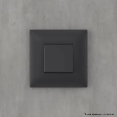 Avanti Кнопка одноклавишная в стену, , Черный матовый