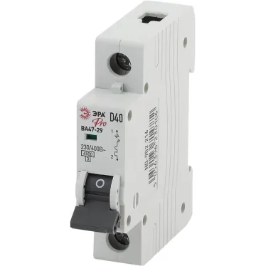 Автоматический выключатель ВА47-29 1Р 40А 4.5кА кривая D