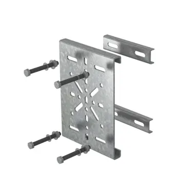 Крепление монтажной пластины к опорам ограждений, толщина 3,0 мм, Сендзимир цинк