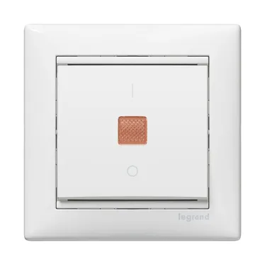 VALENA Рамка 1 пост горизонтальная белая