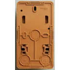 ЭТЮД блок открытой установки Розетка с зеземлением со шторками + Выключатель 1-клавиш., бук