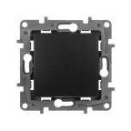 ETIKA Переключатель одноклавишный с подсветкой антрацит автоматические зажимы 10AX