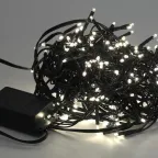 Гирлянда LED Нить Мишура 3,9 м зеленый провод, теплый свет, 220V ENIN - GW