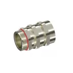 Взрывозащищенный кабельный ввод ADS под бронированный кабель, два уплотнения M50х1,5 d24-36мм D31-43мм. Никелированная латунь. IP66/68