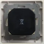 GLOSSA термостат электрон.теплого пола с датчиком,от+5до+50°C,10A, перламутровый