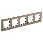 ATLASDESIGN NATURE рамка пятипостовая, ОРГАНИЧЕСКОЕ СТЕКЛО ШАМПАНЬ