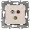 Розетка RCA, Эра12, слоновая кость, 12-3113-02