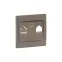 Валенсия лицевая панель розетки RJ-45 2-местная графит