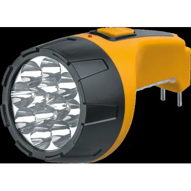 Фонарь светодиодный NPT-CP05-ACCU 12+10LED аккумуляторный с вилкой для зарядки пластик