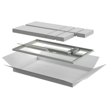 Дверь перфорированная двустворчатая для шкафа LINEA N 18U 600мм серая