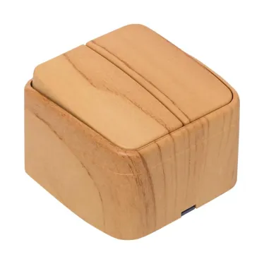 Выключатель двухклавишный ОП Минск 10А светлое дерево