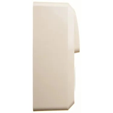 ЭТЮД блок открытой установки Розетка с зазем. со шторками + Выключатель 1-клавиш., бежевый