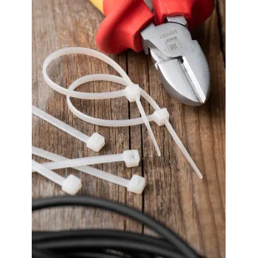 Хомут P6.6 стандартный белый 3.6x180 (100шт) FlexLock PROxima