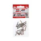 Шуруп универсальный 4х25 потайная головка, остроконечный, желтопассивированный (20шт) - пакет