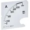 Шкала сменная для амперметра Э47 1000/5А класс точности 1,5 96х96мм