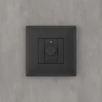 Avanti Диммер поворотный в стену, , Черный матовый