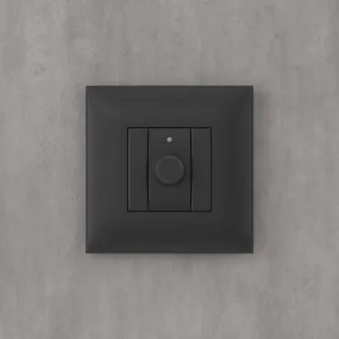 Avanti Диммер поворотный в стену, , Черный матовый