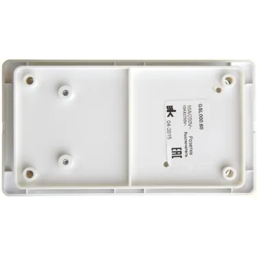 Блок: розетка + выключатель одноклавишный белый