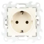 Розетка 2К+З без защитных шторок Push@Go, слоновая кость