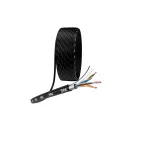 Витая пара F/UTP Cat5e 4x2x24 AWG CU PE + ТРОС OUTDOOR 305 м