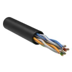 Витая пара U/UTP кат 6 4 пары 23AWG 305м черный