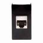Розетка RJ-45 категория 5E экран Viva 1 модуль черная