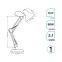 Светильник настольный GTL002 60W 220-240V E27 белый струбцина и основание 1/12 | GT0021 | Gauss