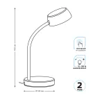 Светильник настольный Qplus GTL601 8W 600lm 4000K 170-265V белый диммируемый LED 1/8 | GT6011 | Gauss