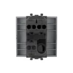 Avanti Выключатель одноклавишный, модульный Закаленная сталь 2 модуля