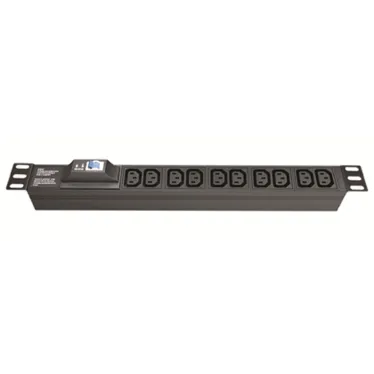 Блок розеток для 19 шкафов, 8 розеток IEC60320 С13, автомат защиты 1Р'