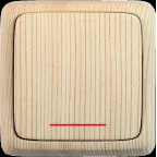 Выключатель одноклавишный наружный с изоляционной пластиной с индикацией сосна 10А