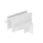 Угол стена-потолок встраиваемый под ГКЛ SMART бел. DENKIRS TR2118-WH