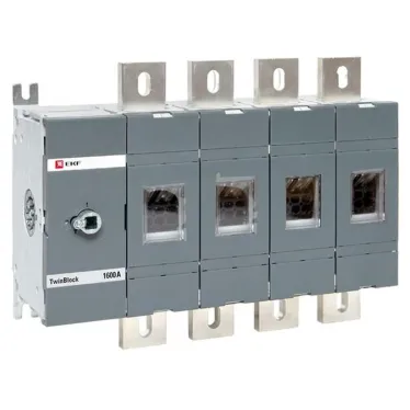 Рубильник 1600A 4P без рукоятки управления TwinBlock