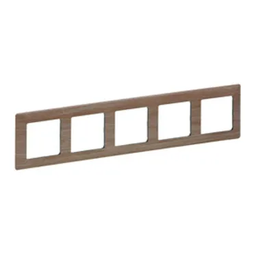 Valena LIFE Рамка 5 постов светлое дерево универсальная