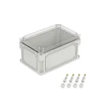 Корпус IP66/IP67, 300х200х160 мм, без МП, с фланцами, прозрачная крышка H- 35 мм