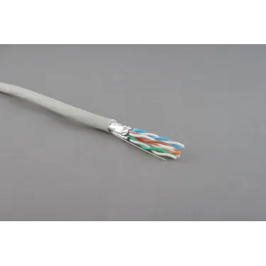 Витая пара U/FTP кат 6 4 пары AWG23 solid IN LSZH нг(А)-HF серый 500м