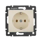 VALENA Розетка с заземлением в рамку слоновая кость